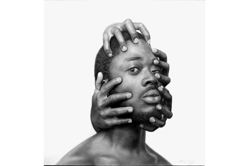 Arinze Stanley Exhibition at Corey Helford Gallery "Paranormal Portraits" charcoal graphite pencils hyperrealism artwork