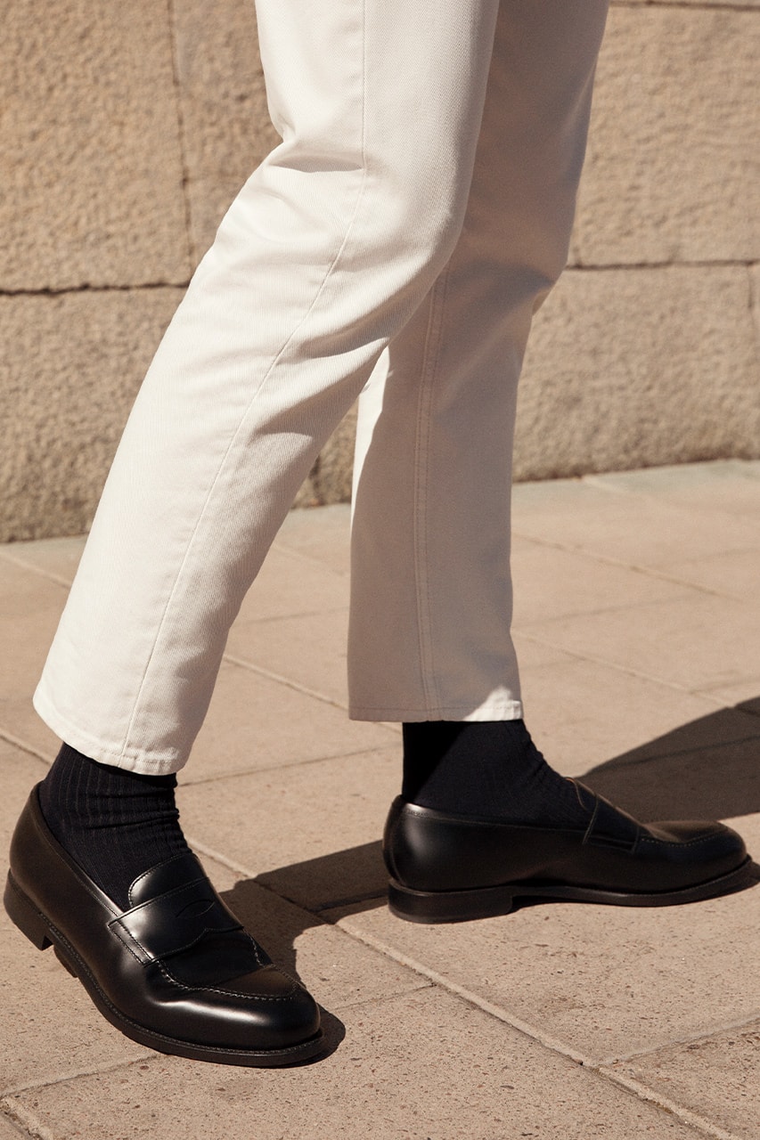 ARKET morjas penny loafer 2020 collaboration fw20 where to cop where to buy black tonal black 