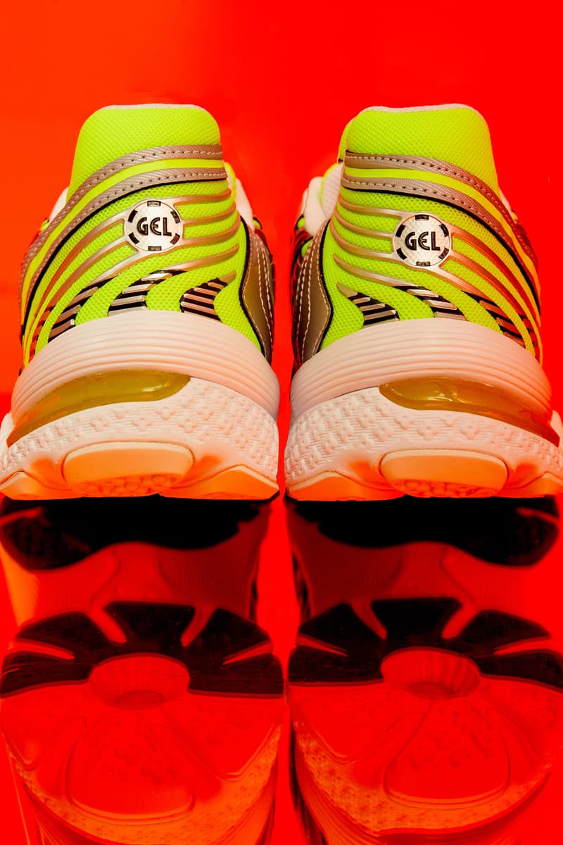 FLYTEFOAM™ Propel system GEL™ technology GEL-HELIOS™ running shoe trainer archives green gray premium suedes upper midsole construction airmesh