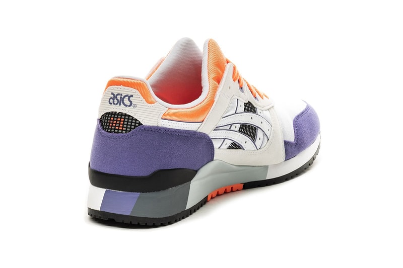 asics white orange purple info gel Lyte III 3 OG release information where top cop split tongue