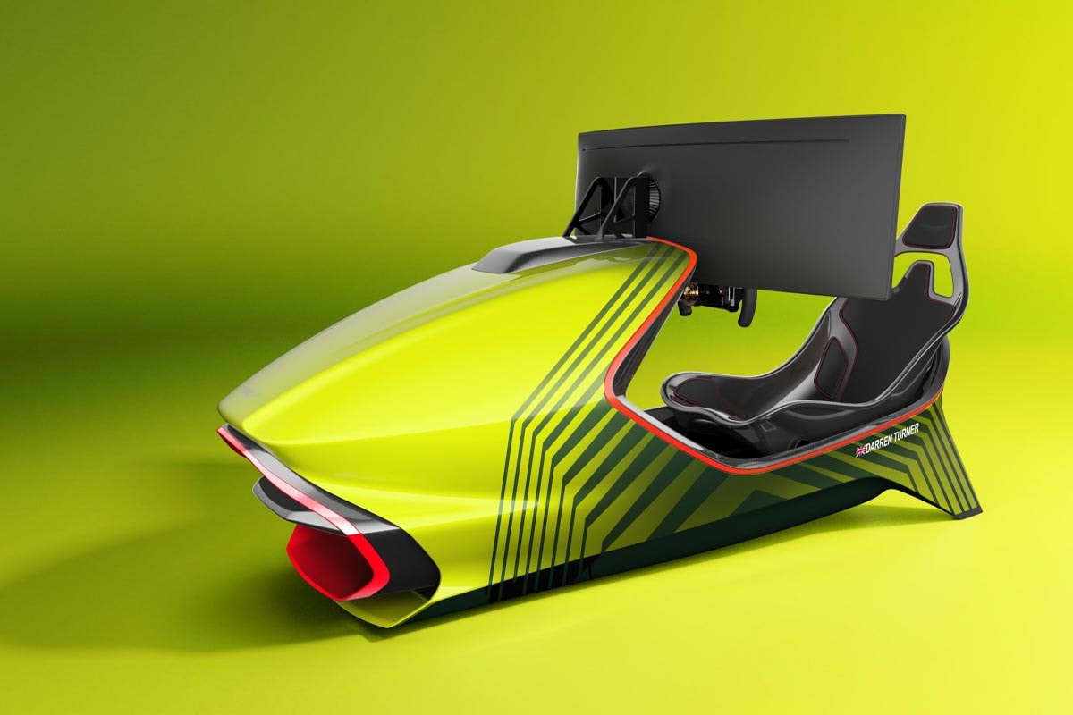curv aston martin amr c01 racing simulator rig supercar home gaming 