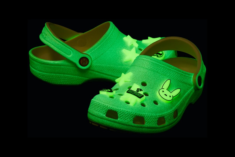 Bad Bunny Crocs Glow in the Dark Clogs menswear streetwear kicks shoes trainers runners footwear fall winter 2020 collection fw20 halloween