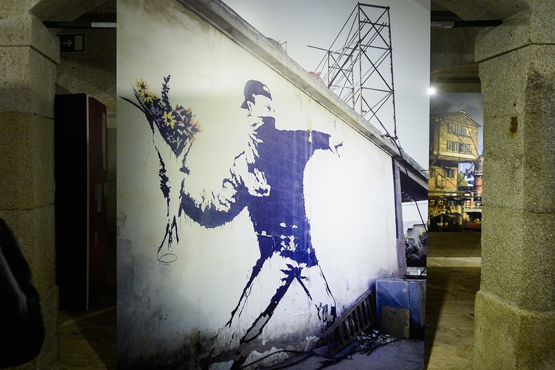 banksy trademark anonymity flower thrower eu case greetings card company details