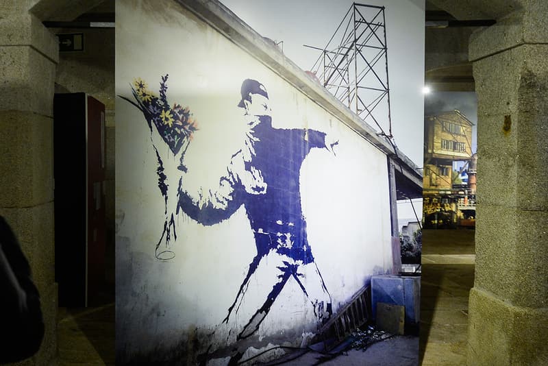 banksy trademark anonymity flower thrower eu case greetings card company details