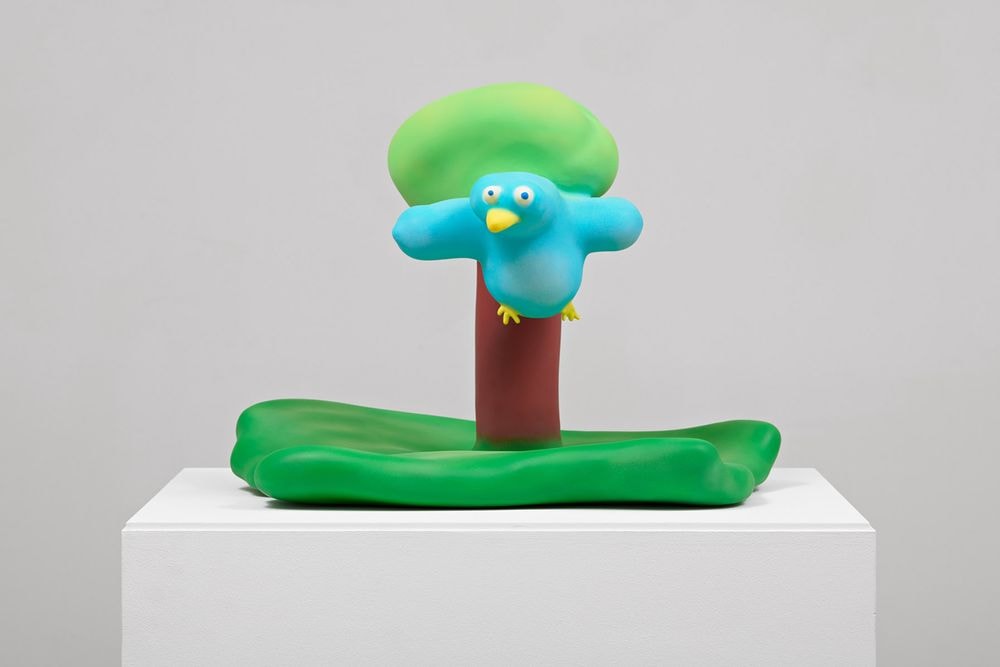 best artworks releasing daniel arsham eroded porsche turbo sculpture damien hirst prints save the children fondazione prada austin lee allrightsreserved bird with tree pace prints julien boudet stems gallery futura mca chicago