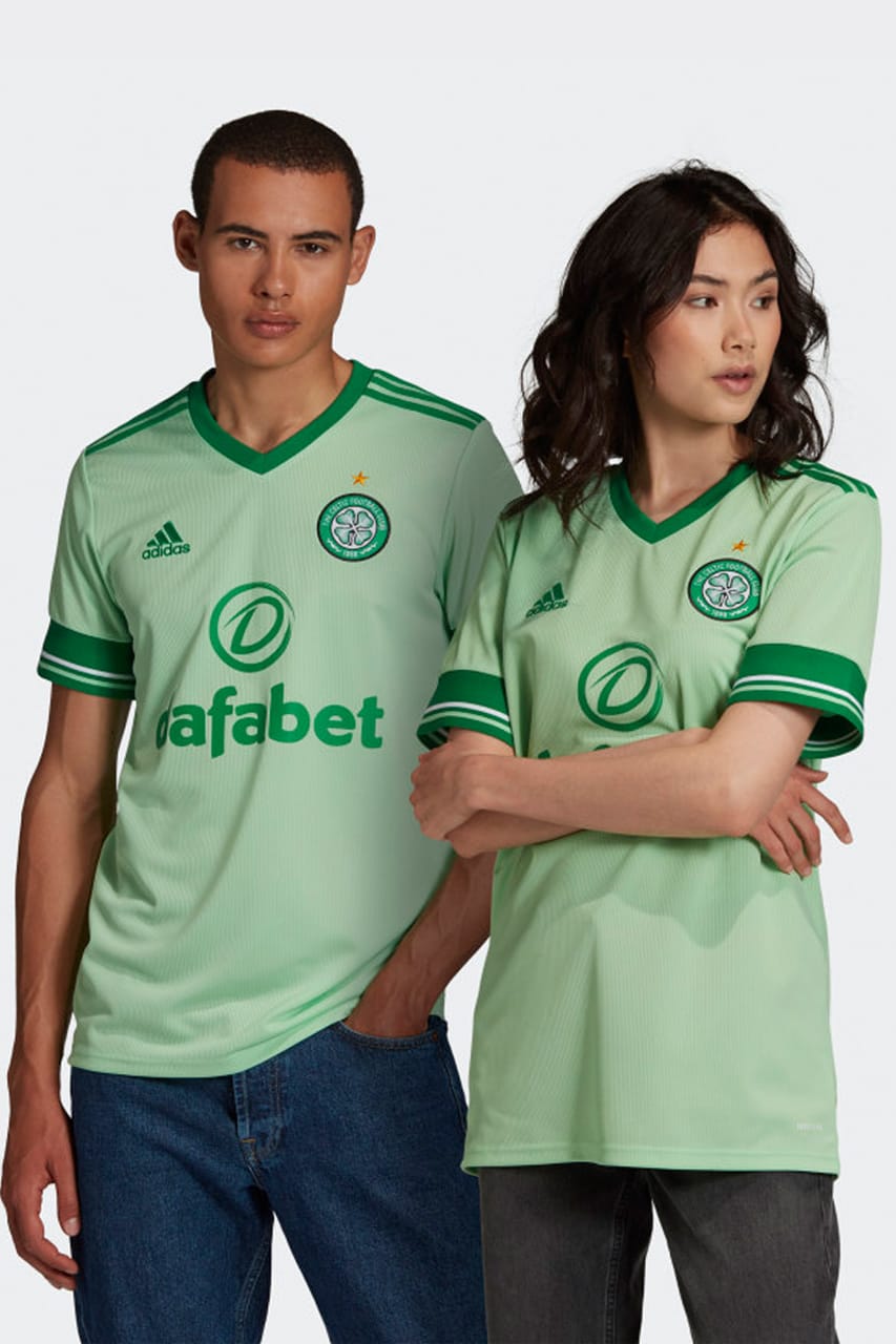 green adidas football shirt
