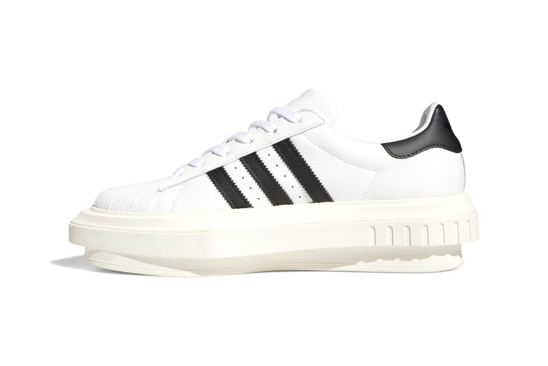 Beyoncé x adidas Originals Superstar Platform "Cloud White/Core Black/Off White" FY7730 Shell Toe Sneaker Collaboration Queen B Release Information Closer First Look Shoe Three Stripes 