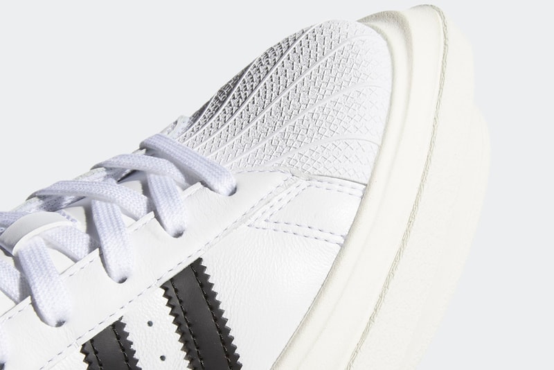 Beyoncé x adidas Originals Superstar Platform "Cloud White/Core Black/Off White" FY7730 Shell Toe Sneaker Collaboration Queen B Release Information Closer First Look Shoe Three Stripes 