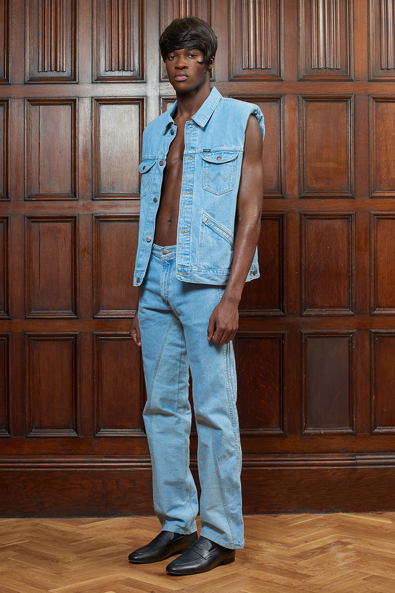bianca saunders london fashion week spring summer 2021 wrangler denim interview information first look exclusive