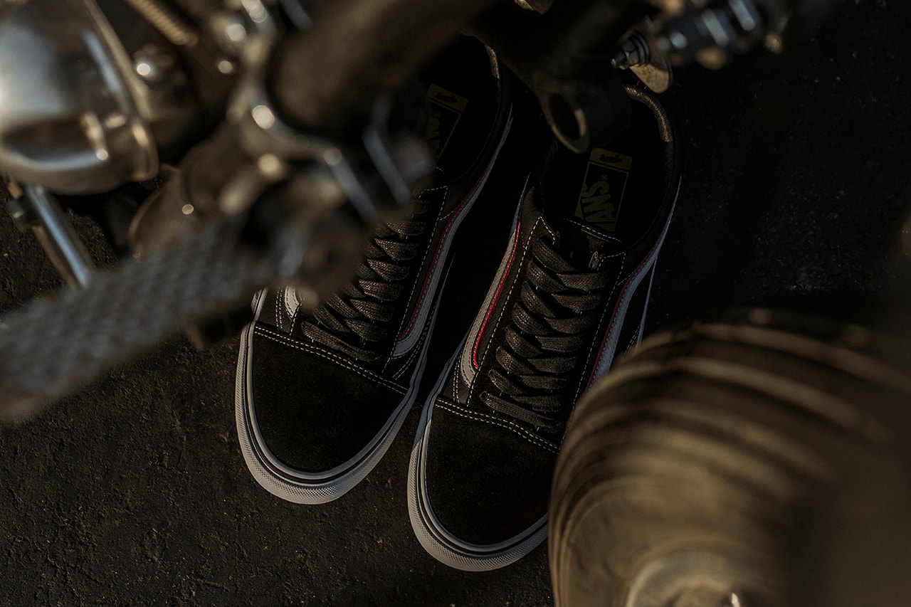 Blends x Born Free x Vans Vault OG Old Skool LX Collaboration Release Information Closer Look Drop Date Footwear South California Los Angeles LA Sneaker Jazz Stripe Red White Blue America USA Bikers Suede Tumbled Leather