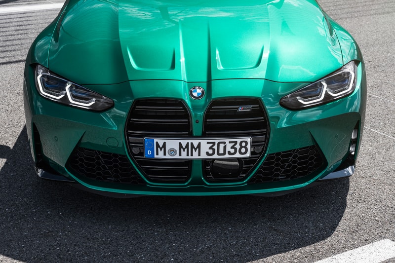 bmw m3 m4 coupe sedan competition unveil grille 2021 