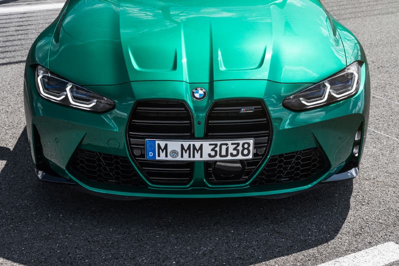 bmw m3 m4 coupe sedan competition unveil grille 2021