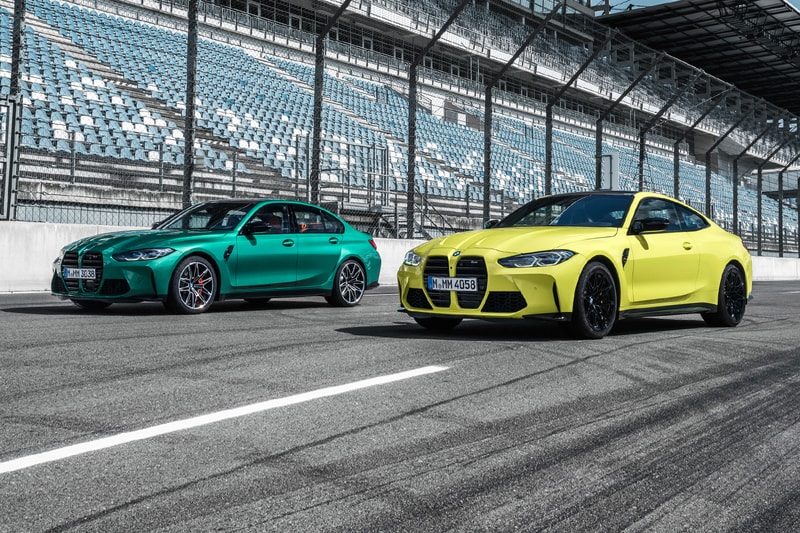 bmw m3 m4 coupe sedan competition unveil grille 2021 