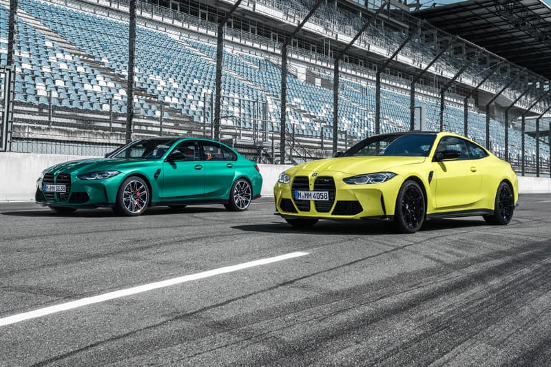 bmw m3 m4 coupe sedan competition unveil grille 2021