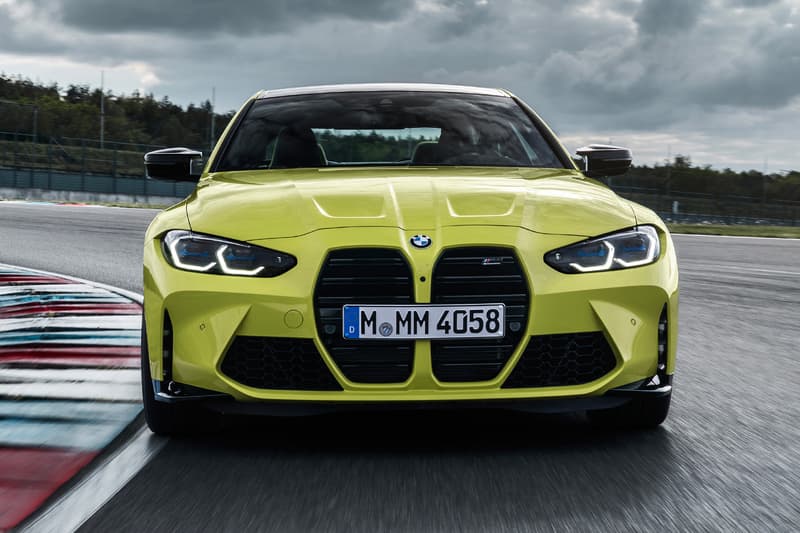 bmw m3 m4 coupe sedan competition unveil grille 2021 