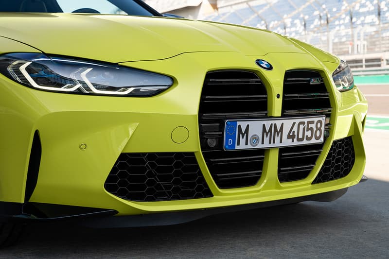 bmw m3 m4 coupe sedan competition unveil grille 2021