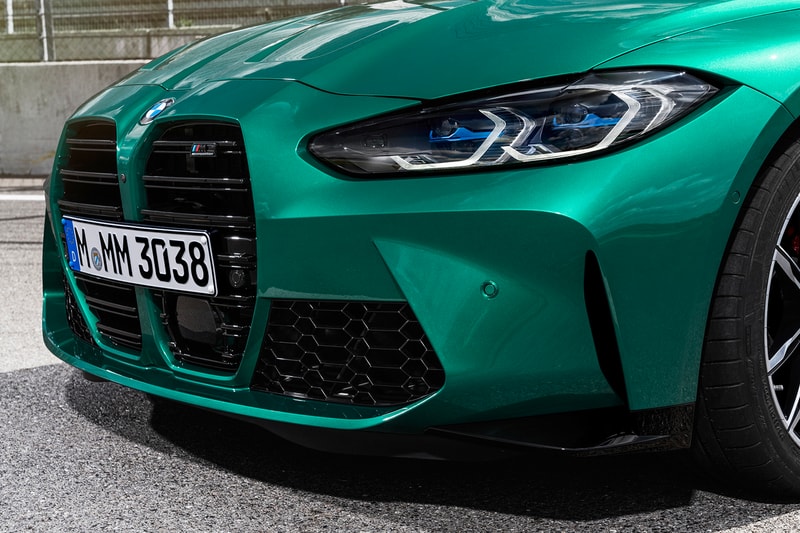 bmw m3 m4 coupe sedan competition unveil grille 2021 