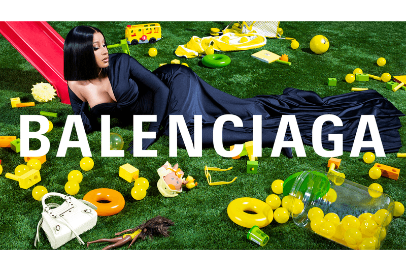 Cardi B Balenciaga Winter 2020 Campaign, Louvre museum advertisement fall imagery exterior