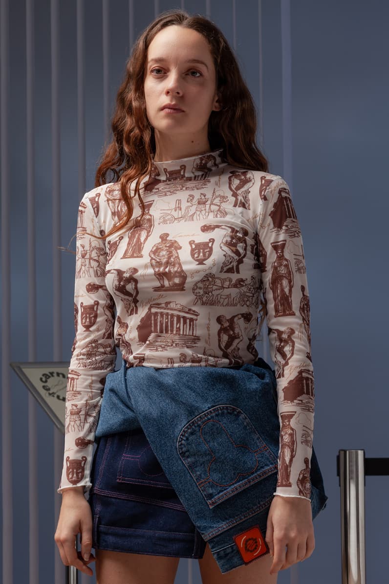 Carne Bollente "THE ODYSSEX" Fall/Winter 2020 Collection Lookbook Sex Greece Art History Culture Statues Mens Womens Clothing Accessories HIJIRI ENDO THÉODORE FAMERY AGOSTON PALINKO