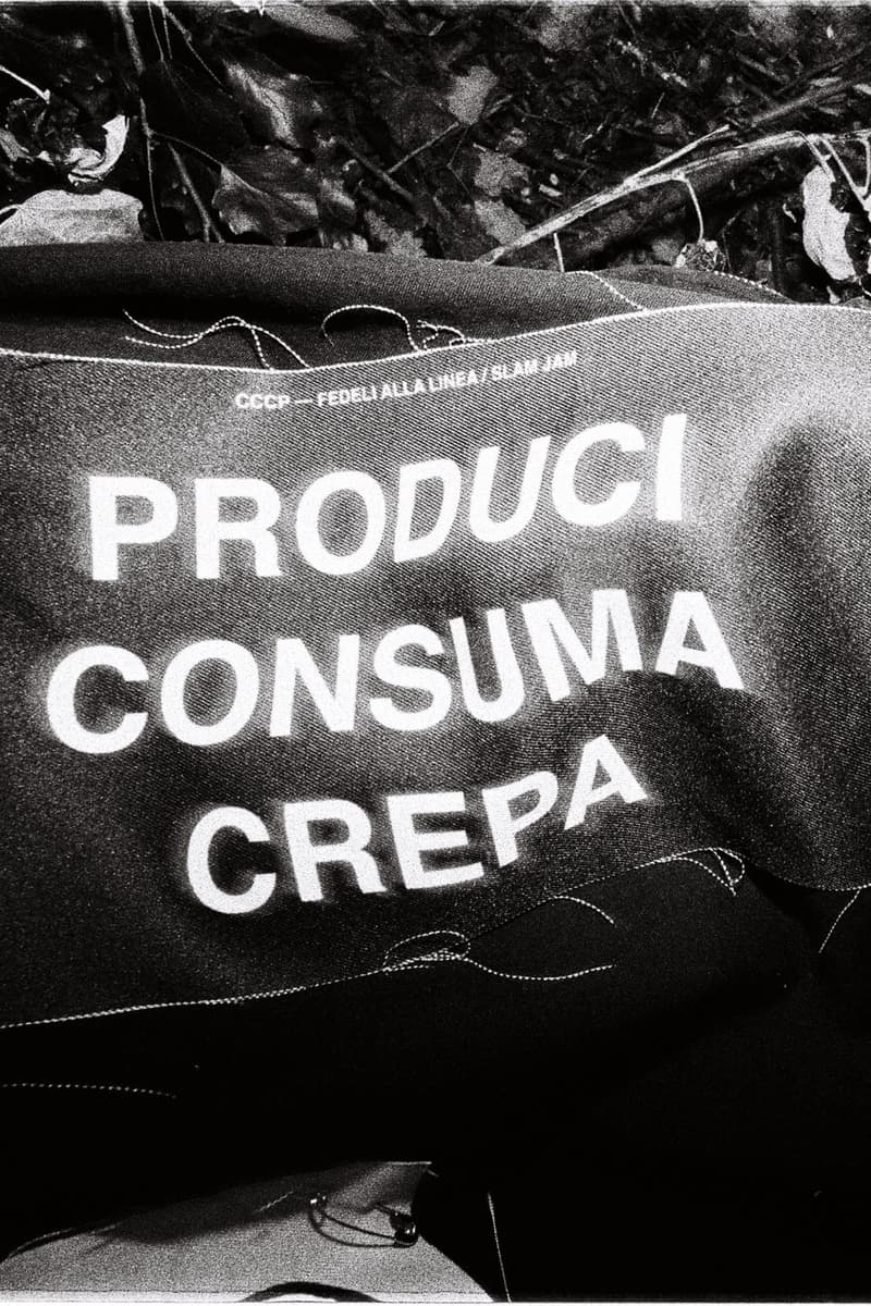 CCCP Fedeli Alla Linea x Slam Jam Capsule Collection Lookbook Release Information Closer Look Italian Punk Band Joshua Gordon Long Format Audio Archive di Slam Jam