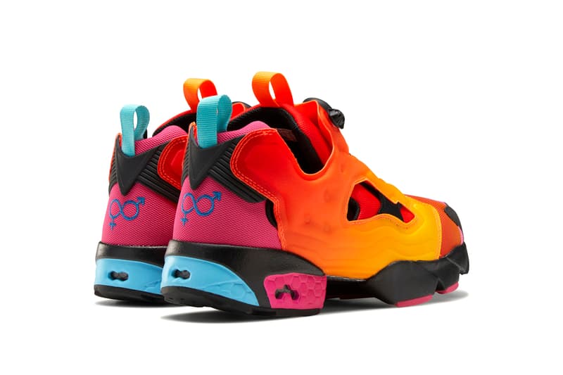 Chromat x Reebok Instapump Fury Collaboration Sneaker Release Information Closer Look Drop Date New York Fashion Week FW20 Fall Winter 2020 Emerald / Alert Yellow / Glacier Blue FY0825 Vector Blue / Glacier Blue / Black FY0826 Solar Orange / Alert Yellow / Black FZ3432