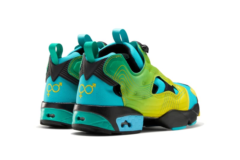 Chromat x Reebok Instapump Fury Collaboration Sneaker Release Information Closer Look Drop Date New York Fashion Week FW20 Fall Winter 2020 Emerald / Alert Yellow / Glacier Blue FY0825 Vector Blue / Glacier Blue / Black FY0826 Solar Orange / Alert Yellow / Black FZ3432