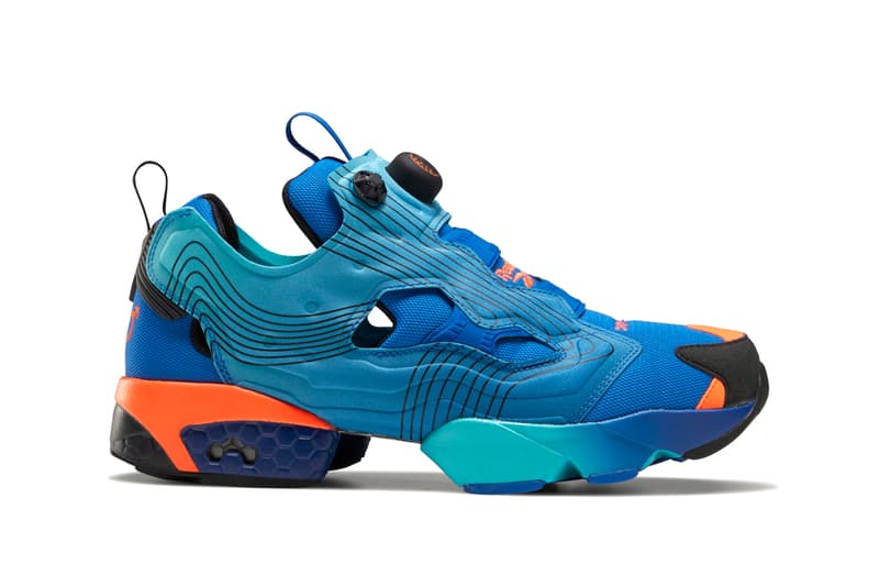 Chromat x Reebok Instapump Fury Collaboration Sneaker Release Information Closer Look Drop Date New York Fashion Week FW20 Fall Winter 2020 Emerald / Alert Yellow / Glacier Blue FY0825 Vector Blue / Glacier Blue / Black FY0826 Solar Orange / Alert Yellow / Black FZ3432