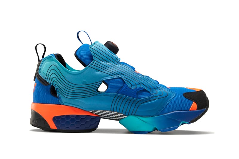 Chromat x Reebok Instapump Fury Collaboration Sneaker Release Information Closer Look Drop Date New York Fashion Week FW20 Fall Winter 2020 Emerald / Alert Yellow / Glacier Blue FY0825 Vector Blue / Glacier Blue / Black FY0826 Solar Orange / Alert Yellow / Black FZ3432