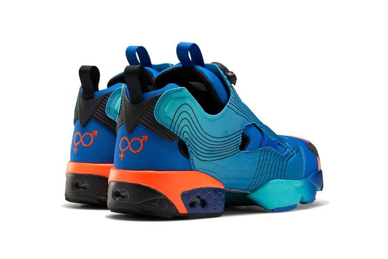 Chromat x Reebok Instapump Fury Collaboration Sneaker Release Information Closer Look Drop Date New York Fashion Week FW20 Fall Winter 2020 Emerald / Alert Yellow / Glacier Blue FY0825 Vector Blue / Glacier Blue / Black FY0826 Solar Orange / Alert Yellow / Black FZ3432