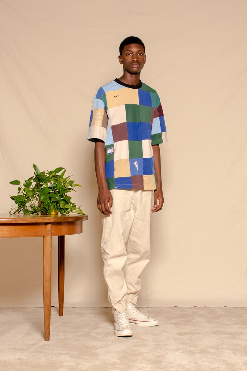 clothsurgeon_PROJECT EARTH Capsule Collection Release Information Three Piece Suit Nike SWEATsuit Nylon Ripstop Reclaimed Deadstock Fabrics T-Shirts Ralph Lauren Patchwork CREMATE Incense Cones Organic Limited Edition Rav Matharu
