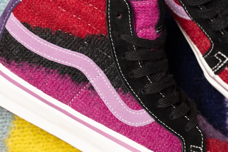 concepts vault by vans worlds end kings road punk sk8 hi slip on mohair vivienne westwood sweater black white pink purple official release date info photos price store list buying guide