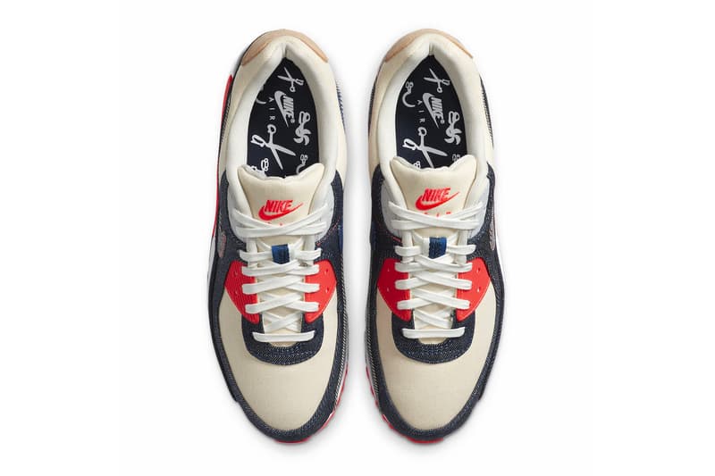 Denham Nike Air Max 95 Air Max 90 DD9519-001 CU1646-400 Release footwear sneakers denim kicks shoes