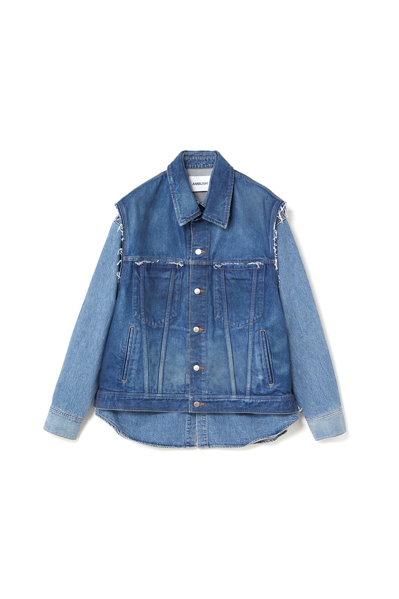 DENIM by AMBUSH Japanese Craftsmanship Essentials Staples Yoon Ahn WOKRSHOP Tokyo Japan Jacket Jeans Black Blue Skinny Wide Leg Flair Straight Shirts Distressed Bleached Raw