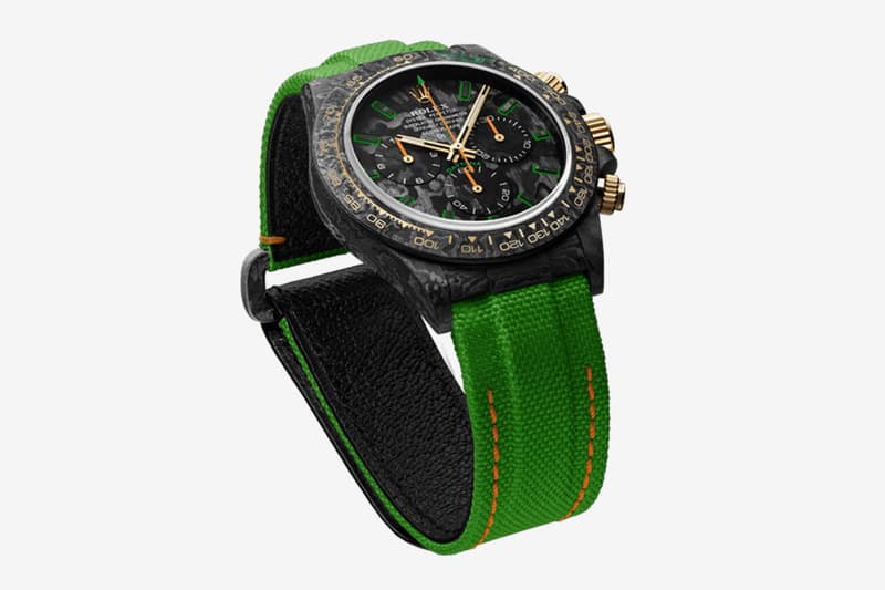 DiW Carbon-Lime Daytona Watch Info carbon fiber Designa Individual Watches Rolex Daytona watches swiss watches Gold Luxury 