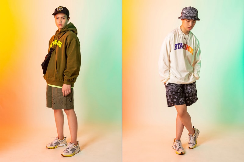 Dominate Jakarta Fall/Winter 2020 Collection lookbook jackets t-shirts long sleeves hawiian shirts boonie hat caps paisley bandana military 