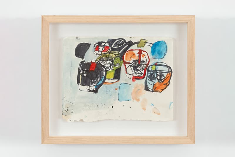 eddie martinez drawnantine exhibition artworks drawings works on paper