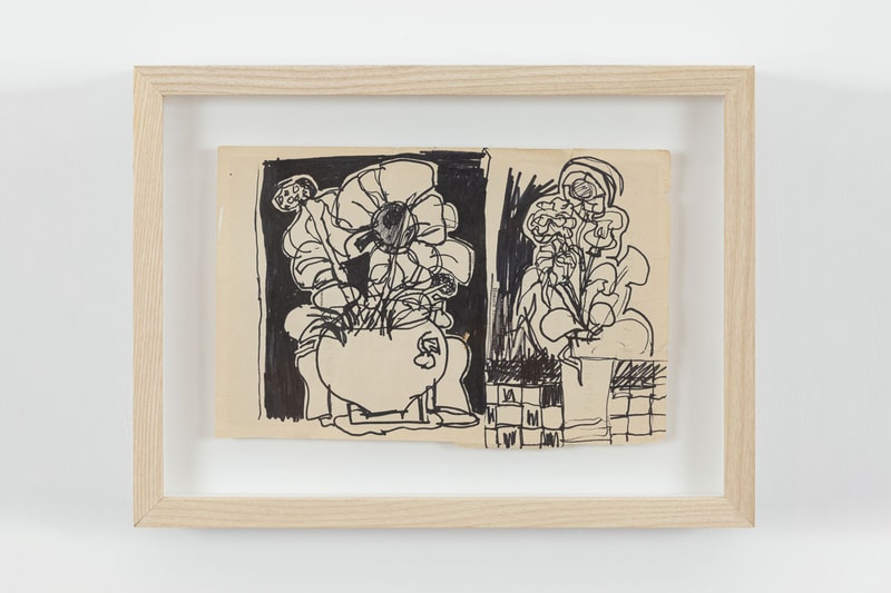 eddie martinez drawnantine exhibition artworks drawings works on paper