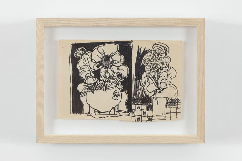 eddie martinez drawnantine exhibition artworks drawings works on paper