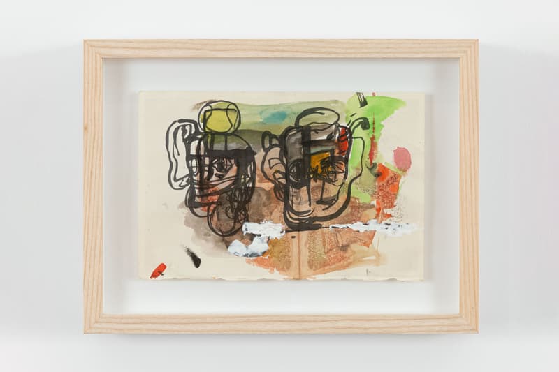 eddie martinez drawnantine exhibition artworks drawings works on paper