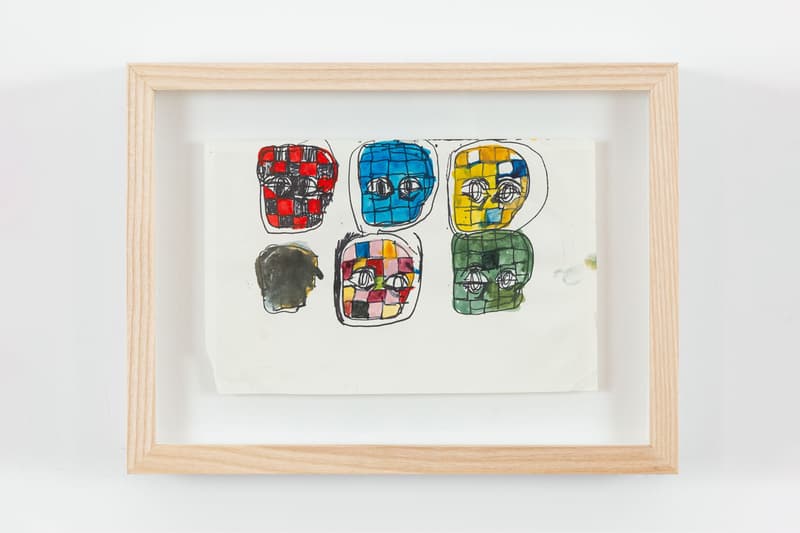 eddie martinez drawnantine exhibition artworks drawings works on paper