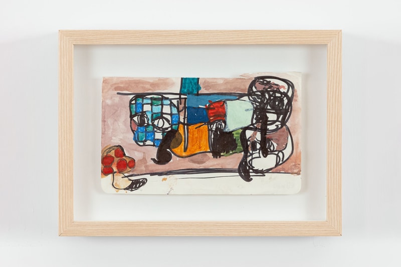 eddie martinez drawnantine exhibition artworks drawings works on paper