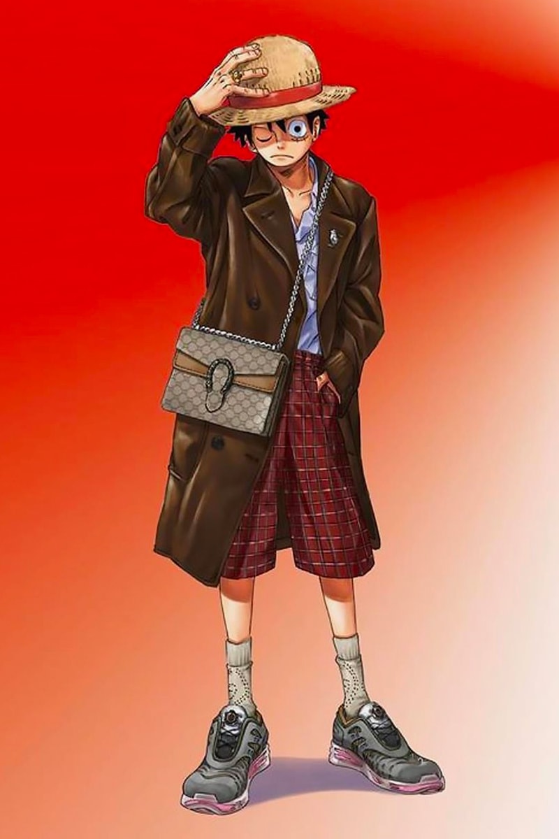 CITY BOY - หมวกฟางลูฟี่ Gucci One Piece Eiichiro Oda with Gucci