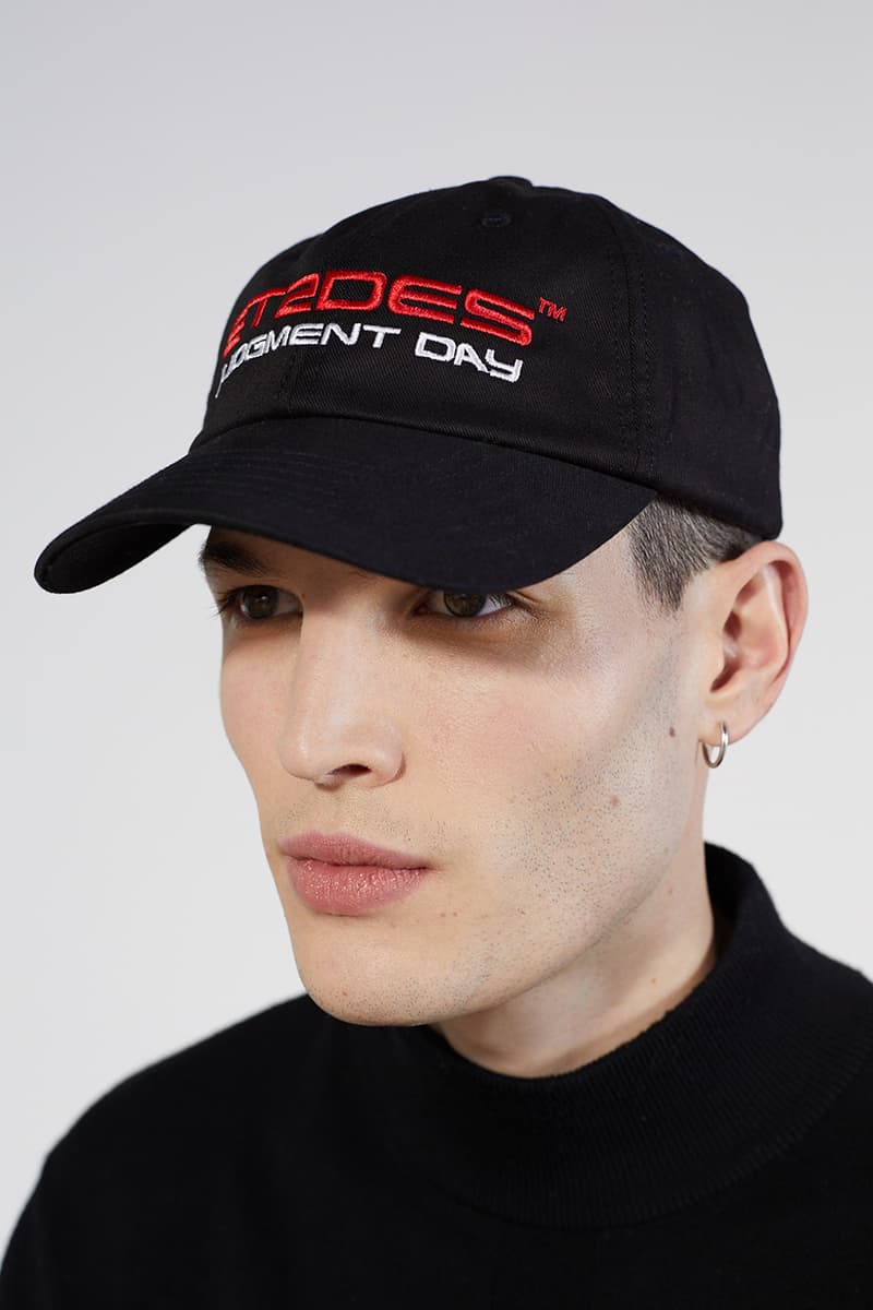 Études Fall/Winter 2020 2021 'Terminator 2: Judgment Day' Collection Lookbook Arnold Schwarzenegger Hasta la vista baby sci-fi film movie graphics prints knits t-shirts jumpers sweaters hoodies hats caps