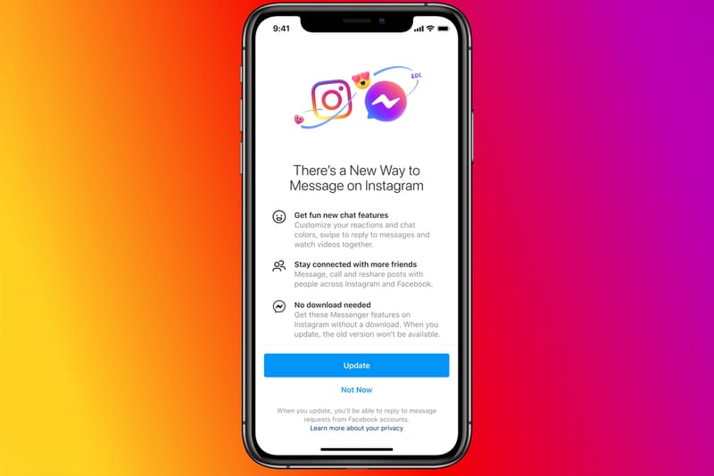Facebook Integrates Messenger Chat With Instagram Direct Messages