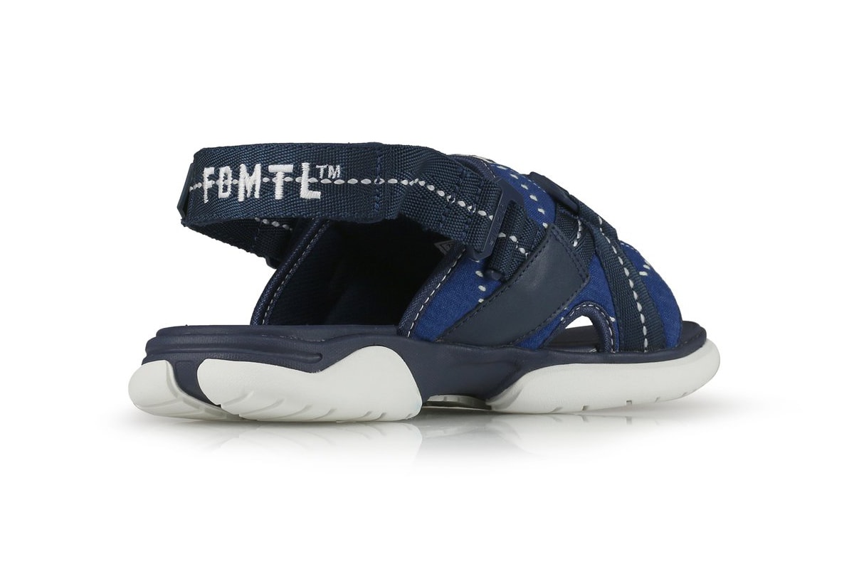 FDMTL x Gravis Cardiff Patchwork Sandal Release Information First Closer Look Footwear Slide Japanese Denim Skate Label Skateboarding Hanon Shop Drop