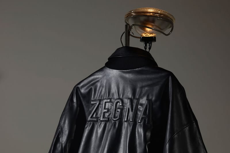 zegna leather jacket