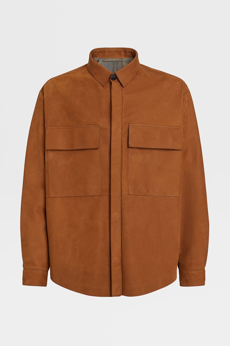 fear of god suede shirt