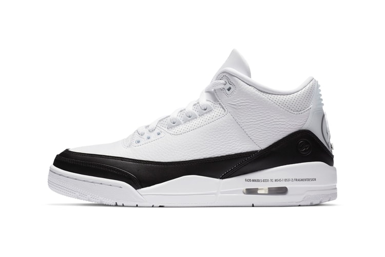 Take an Official Look at the fragment design x Air Jordan 3 Retro SP