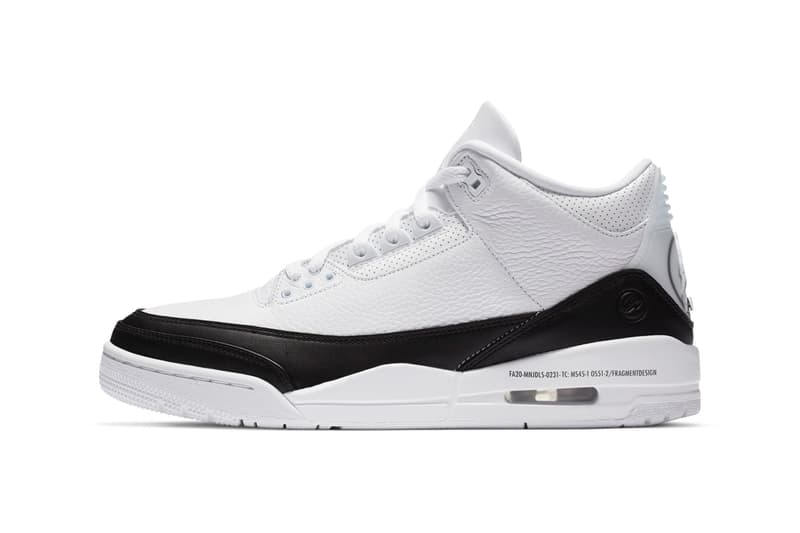 Hiroshi Fujiwara fragment design Air Jordan 3 Retro SP Official Look Release Info DA3595-100 Date Buy Price