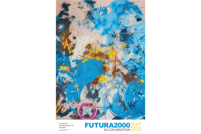 futura comme des garcons shirt mca chicago poster